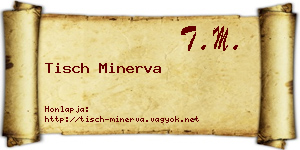Tisch Minerva névjegykártya